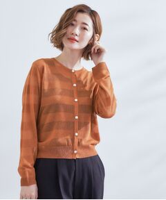 grove / グローブ カーディガン・ボレロ | シアーボーダーカーディガン