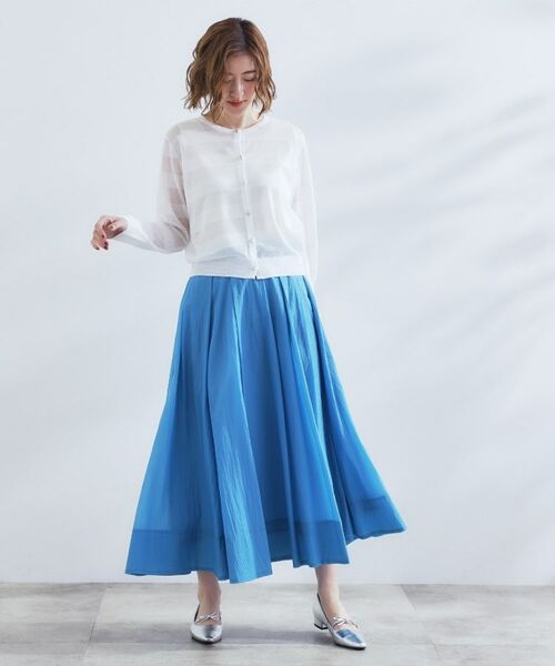 grove / グローブ カーディガン・ボレロ | シアーボーダーカーディガン | 詳細2