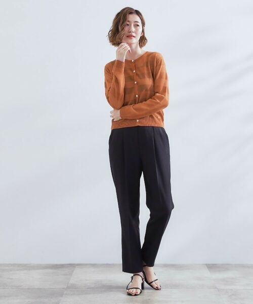 grove / グローブ カーディガン・ボレロ | シアーボーダーカーディガン | 詳細6