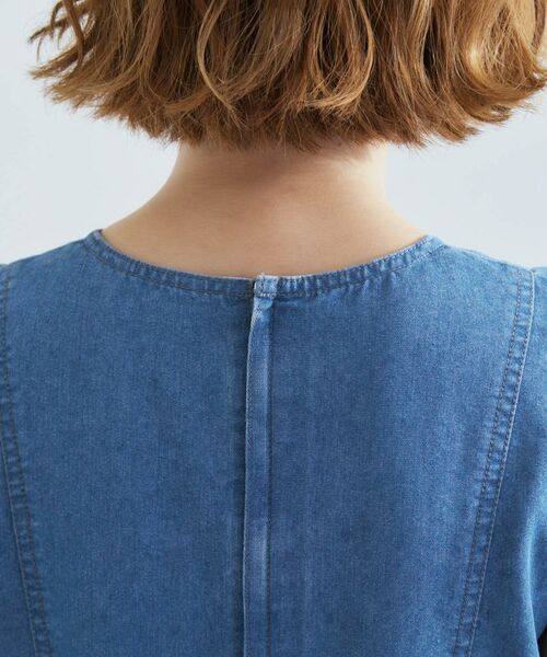 grove / グローブ ロング・マキシ丈ワンピース | すっきり見え 軽やかデニムノースリーブワンピース | 詳細13