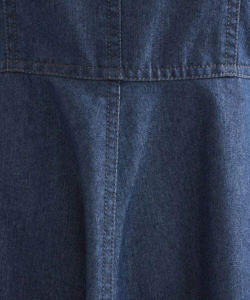 grove / グローブ ロング・マキシ丈ワンピース | すっきり見え 軽やかデニムノースリーブワンピース | 詳細8