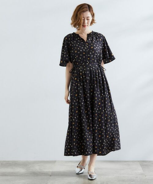 grove / グローブ ロング・マキシ丈ワンピース | 【晴れの日も雨の日も】撥水エアリーフレアスリーブワンピース | 詳細11