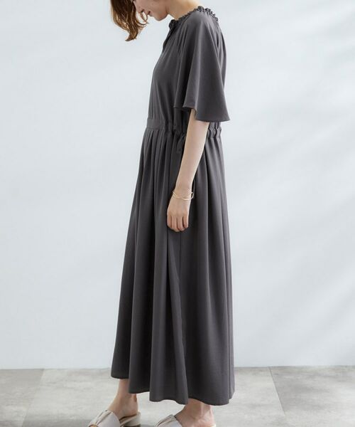 grove / グローブ ロング・マキシ丈ワンピース | 【晴れの日も雨の日も】撥水エアリーフレアスリーブワンピース | 詳細14