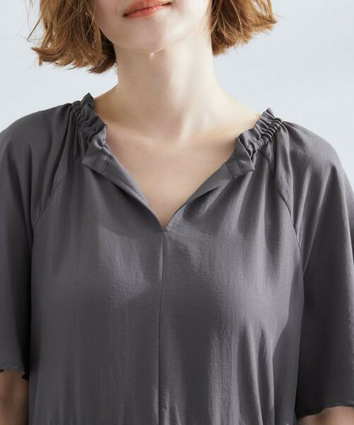 grove / グローブ ロング・マキシ丈ワンピース | 【晴れの日も雨の日も】撥水エアリーフレアスリーブワンピース | 詳細16