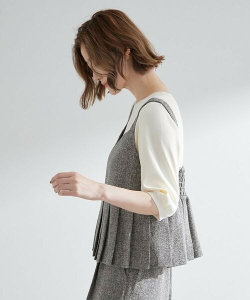 grove / グローブ セットアップ | 【2点SET/体型カバー】夏から秋まで着まわせる!プリーツビスチェセットアップ | 詳細1