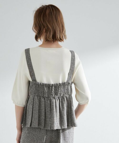 grove / グローブ セットアップ | 【2点SET/体型カバー】夏から秋まで着まわせる!プリーツビスチェセットアップ | 詳細2