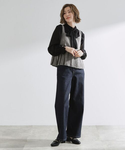 grove / グローブ セットアップ | 【2点SET/体型カバー】夏から秋まで着まわせる!プリーツビスチェセットアップ | 詳細6