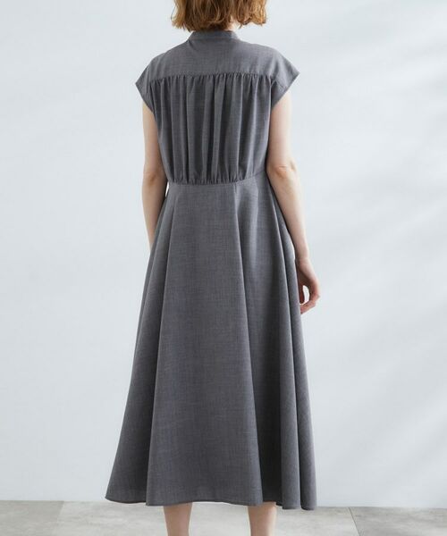 grove / グローブ ロング・マキシ丈ワンピース | ウエスト高見えでスタイルアップ 上品スタンドカラーシャツワンピース | 詳細15