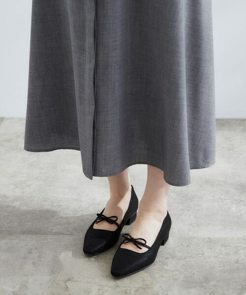 grove / グローブ ロング・マキシ丈ワンピース | ウエスト高見えでスタイルアップ 上品スタンドカラーシャツワンピース | 詳細18