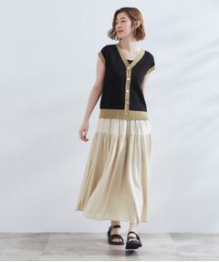 grove / グローブ セットアップ | 【2点SET】可愛く着まわせる！便利なニットベスト＆スカートセット