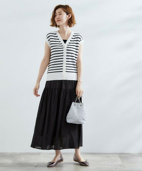 grove / グローブ セットアップ | 【2点SET】可愛く着まわせる！便利なニットベスト＆スカートセット | 詳細1