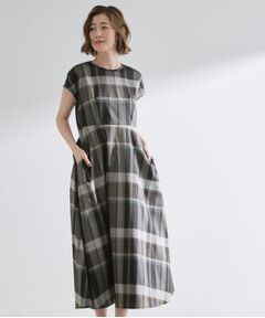 grove / グローブ ロング・マキシ丈ワンピース | 秋を先取り！ビッグチェック フィット＆フレアワンピース