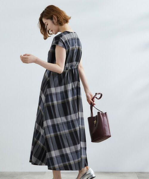 grove / グローブ ロング・マキシ丈ワンピース | 秋を先取り!ビッグチェック フィット&フレアワンピース | 詳細1