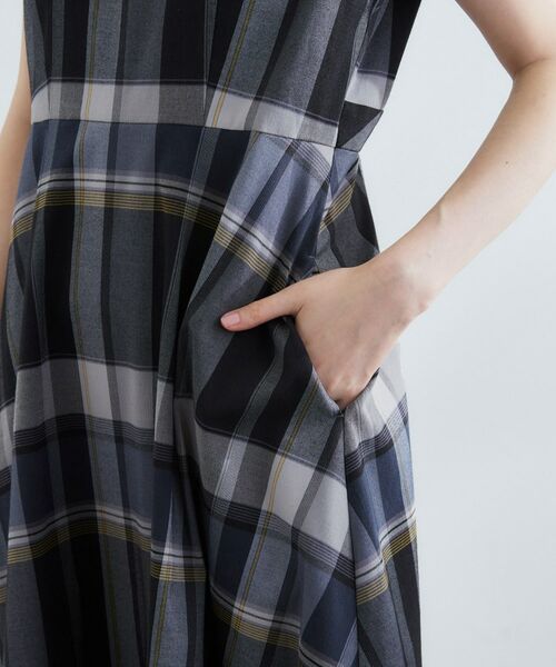 grove / グローブ ロング・マキシ丈ワンピース | 秋を先取り!ビッグチェック フィット&フレアワンピース | 詳細15