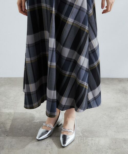 grove / グローブ ロング・マキシ丈ワンピース | 秋を先取り!ビッグチェック フィット&フレアワンピース | 詳細17