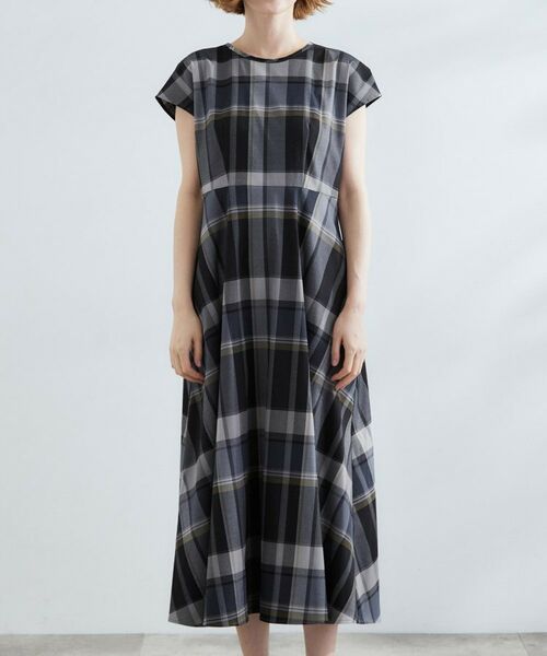 grove / グローブ ロング・マキシ丈ワンピース | 秋を先取り!ビッグチェック フィット&フレアワンピース | 詳細9