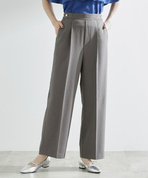 grove / グローブ ショート・ハーフ・半端丈パンツ | 【洗える/美脚ラインキープ】ワイドパンツ | 詳細1