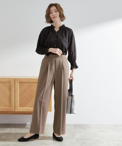 grove / グローブ ショート・ハーフ・半端丈パンツ | 【洗える/美脚ラインキープ】ワイドパンツ | 詳細10