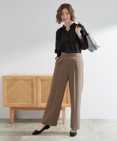 grove / グローブ ショート・ハーフ・半端丈パンツ | 【洗える/美脚ラインキープ】ワイドパンツ | 詳細11