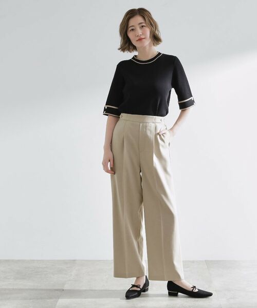 grove / グローブ ショート・ハーフ・半端丈パンツ | 【洗える/美脚ラインキープ】ワイドパンツ | 詳細14