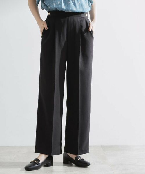 grove / グローブ ショート・ハーフ・半端丈パンツ | 【洗える/美脚ラインキープ】ワイドパンツ | 詳細5