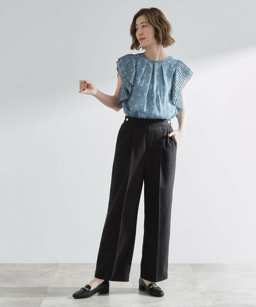 grove / グローブ ショート・ハーフ・半端丈パンツ | 【洗える/美脚ラインキープ】ワイドパンツ | 詳細6