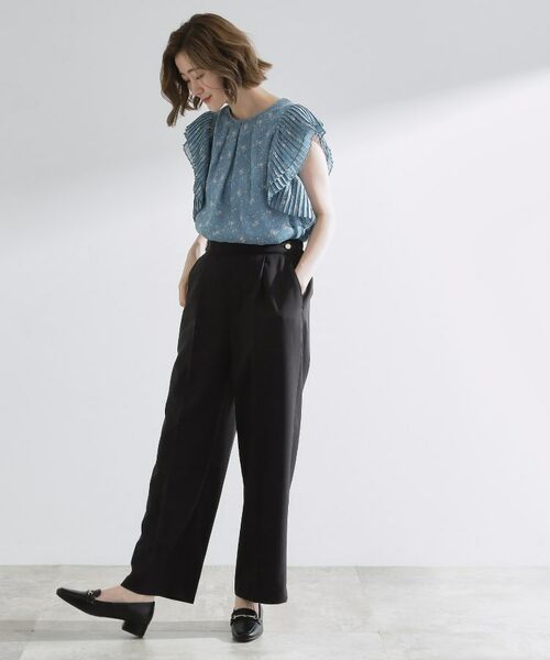 grove / グローブ ショート・ハーフ・半端丈パンツ | 【洗える/美脚ラインキープ】ワイドパンツ | 詳細7