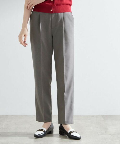 grove / グローブ ショート・ハーフ・半端丈パンツ | 【洗える/美脚ラインキープ】テーパードパンツ | 詳細1