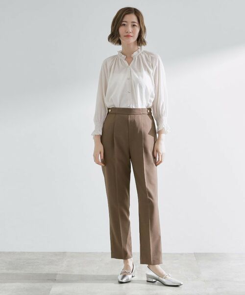 grove / グローブ ショート・ハーフ・半端丈パンツ | 【洗える/美脚ラインキープ】テーパードパンツ | 詳細10