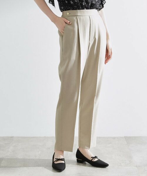 grove / グローブ ショート・ハーフ・半端丈パンツ | 【洗える/美脚ラインキープ】テーパードパンツ | 詳細13