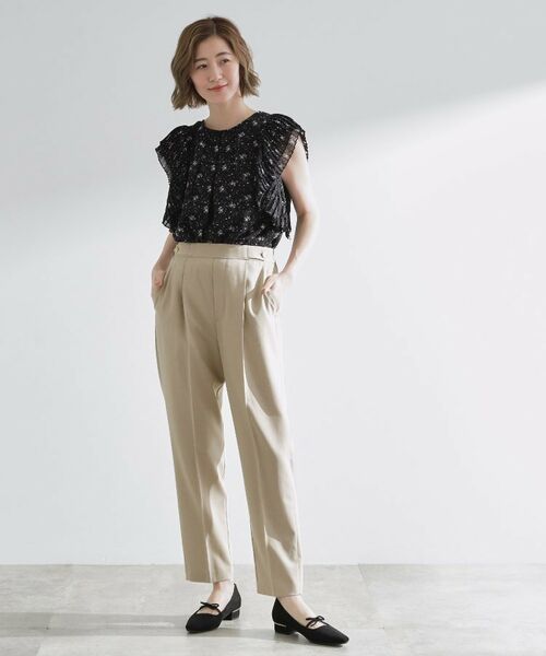 grove / グローブ ショート・ハーフ・半端丈パンツ | 【洗える/美脚ラインキープ】テーパードパンツ | 詳細14