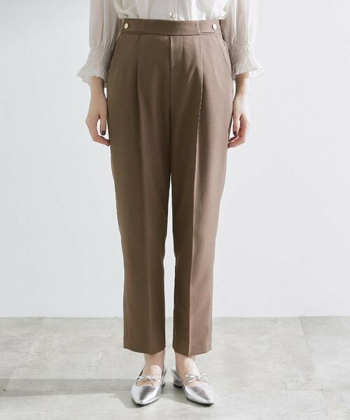 grove / グローブ ショート・ハーフ・半端丈パンツ | 【洗える/美脚ラインキープ】テーパードパンツ | 詳細17