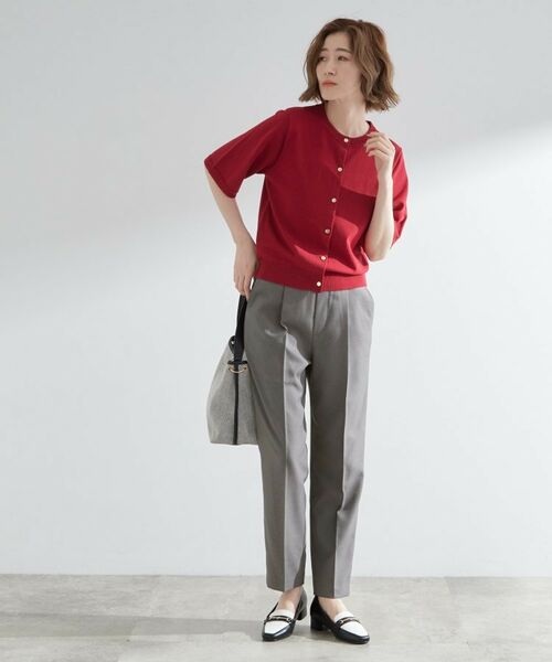 grove / グローブ ショート・ハーフ・半端丈パンツ | 【洗える/美脚ラインキープ】テーパードパンツ | 詳細2