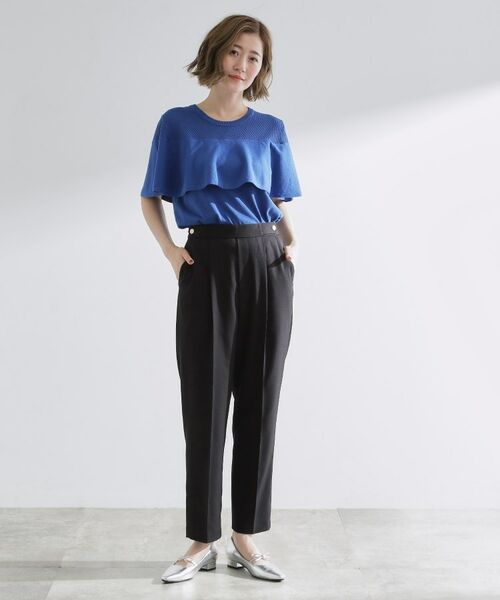 grove / グローブ ショート・ハーフ・半端丈パンツ | 【洗える/美脚ラインキープ】テーパードパンツ | 詳細6