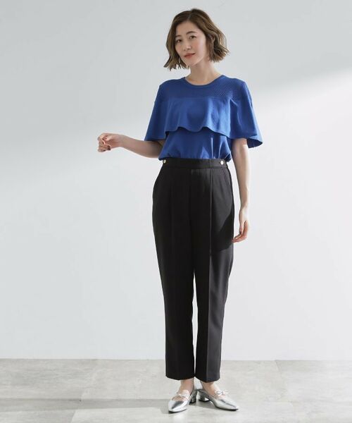 grove / グローブ ショート・ハーフ・半端丈パンツ | 【洗える/美脚ラインキープ】テーパードパンツ | 詳細7