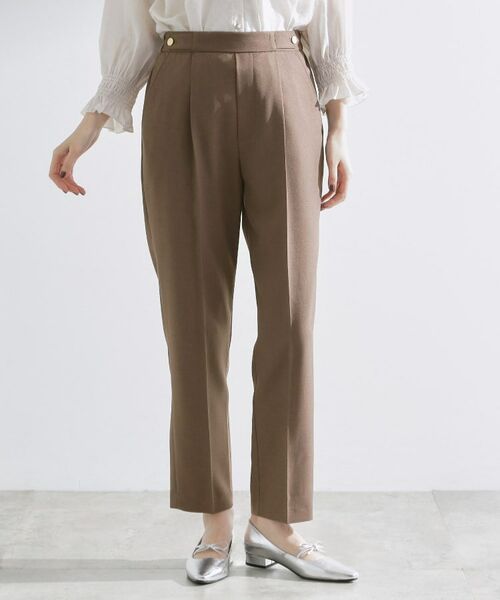 grove / グローブ ショート・ハーフ・半端丈パンツ | 【洗える/美脚ラインキープ】テーパードパンツ | 詳細9