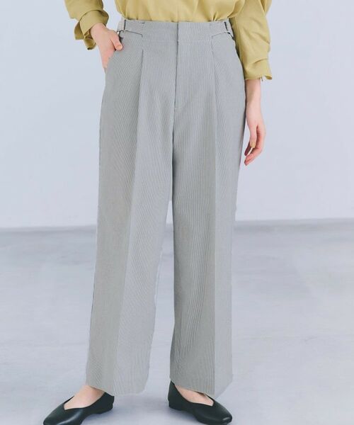 grove / グローブ パンツ | 【接触冷感】ハイパーストレッチワイドパンツ(オフホワイト(303))