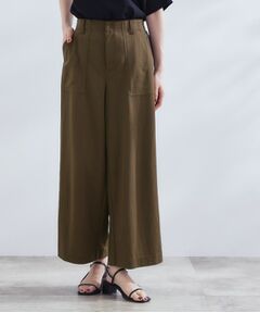 grove / グローブ ショート・ハーフ・半端丈パンツ | 【接触冷感】見た目はきちんと、着心地はらくちん クロップドベイカーパンツ