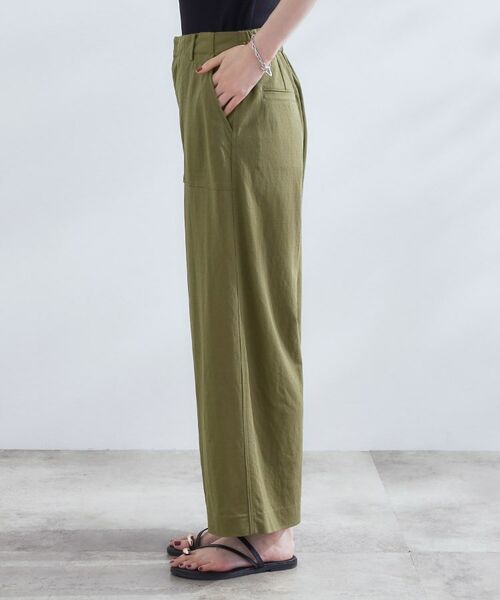 grove / グローブ ショート・ハーフ・半端丈パンツ | 【接触冷感】見た目はきちんと、着心地はらくちん クロップドベイカーパンツ | 詳細14