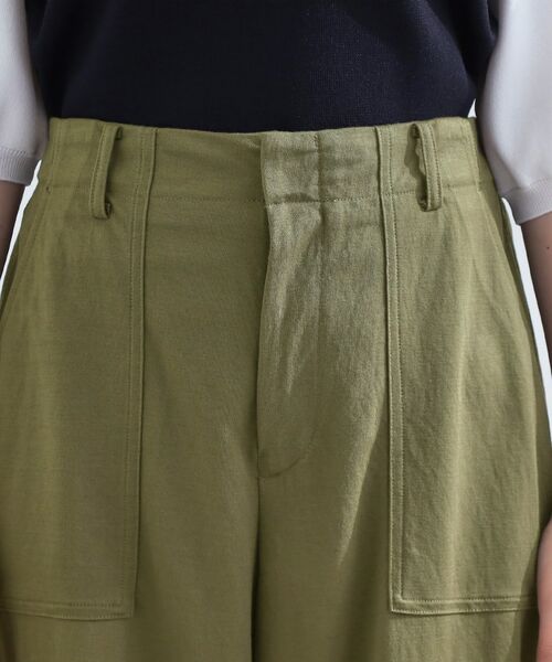 grove / グローブ ショート・ハーフ・半端丈パンツ | 【接触冷感】見た目はきちんと、着心地はらくちん クロップドベイカーパンツ | 詳細16