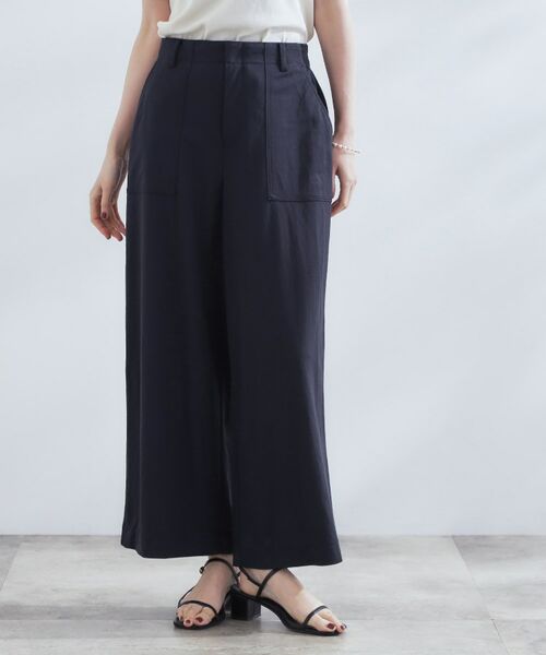 grove / グローブ ショート・ハーフ・半端丈パンツ | 【接触冷感】見た目はきちんと、着心地はらくちん クロップドベイカーパンツ | 詳細9