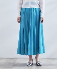 grove / グローブ ロング・マキシ丈スカート | 透け感がムードある 大人のタックギャザースカート