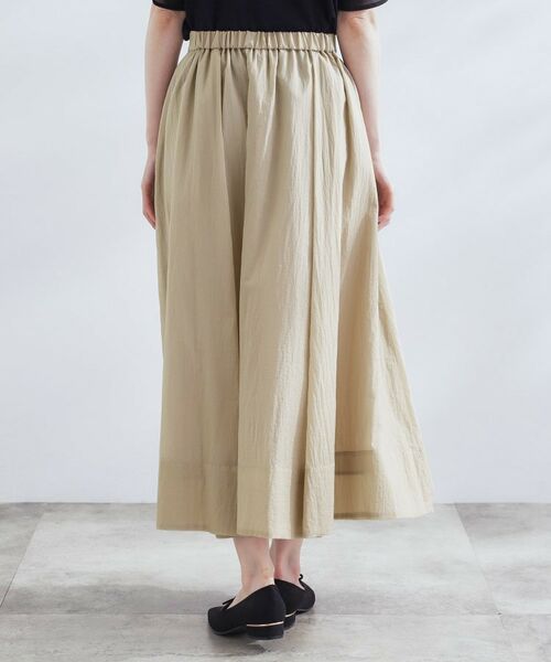 grove / グローブ ロング・マキシ丈スカート | 透け感がムードある 大人のタックギャザースカート | 詳細15