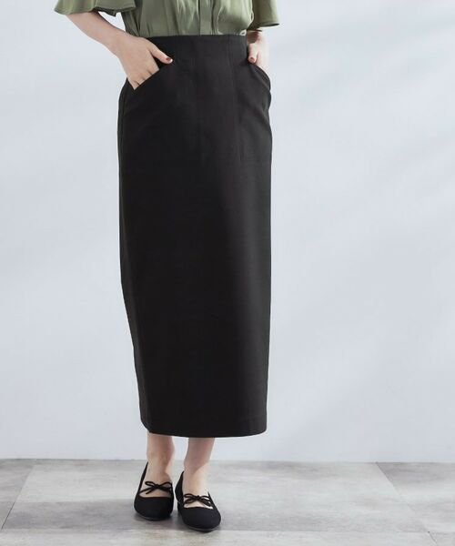 grove / グローブ ロング・マキシ丈スカート | 360°伸びて楽なはき心地　すっきり見えタイトスカート | 詳細1
