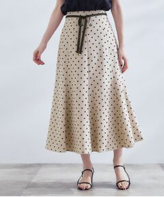 grove / グローブ ロング・マキシ丈スカート | ドットで華やぐ　軽やかマーメイドスカート