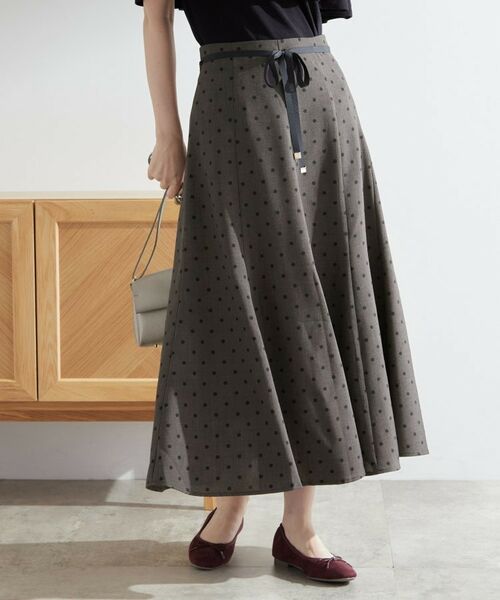grove / グローブ ロング・マキシ丈スカート | ドットで華やぐ 軽やかマーメイドスカート | 詳細11