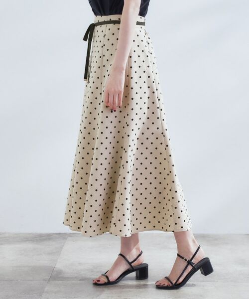 grove / グローブ ロング・マキシ丈スカート | ドットで華やぐ 軽やかマーメイドスカート | 詳細16