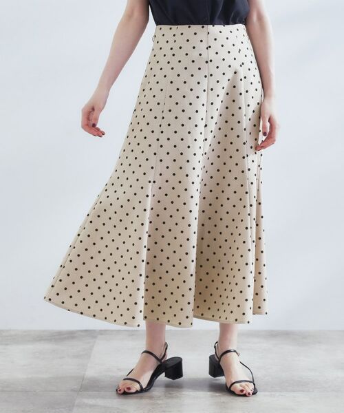 grove / グローブ ロング・マキシ丈スカート | ドットで華やぐ 軽やかマーメイドスカート | 詳細4