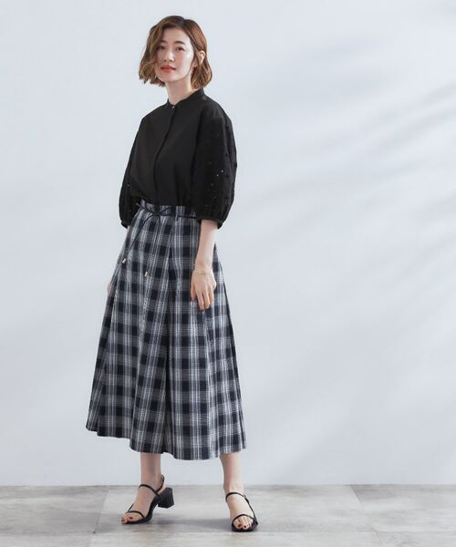 grove / グローブ シャツ・ブラウス | 【サスティナブル原料/二の腕カバー】華やか袖刺繍ブラウス | 詳細7