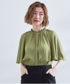 grove / グローブ シャツ・ブラウス | 【洗える/お仕事/二の腕カバー】ヴィンテージサテンブラウス